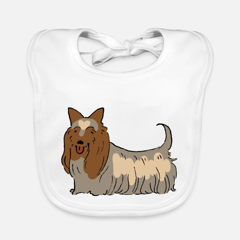 Australian Silky Terrier Organic Baby Bibs