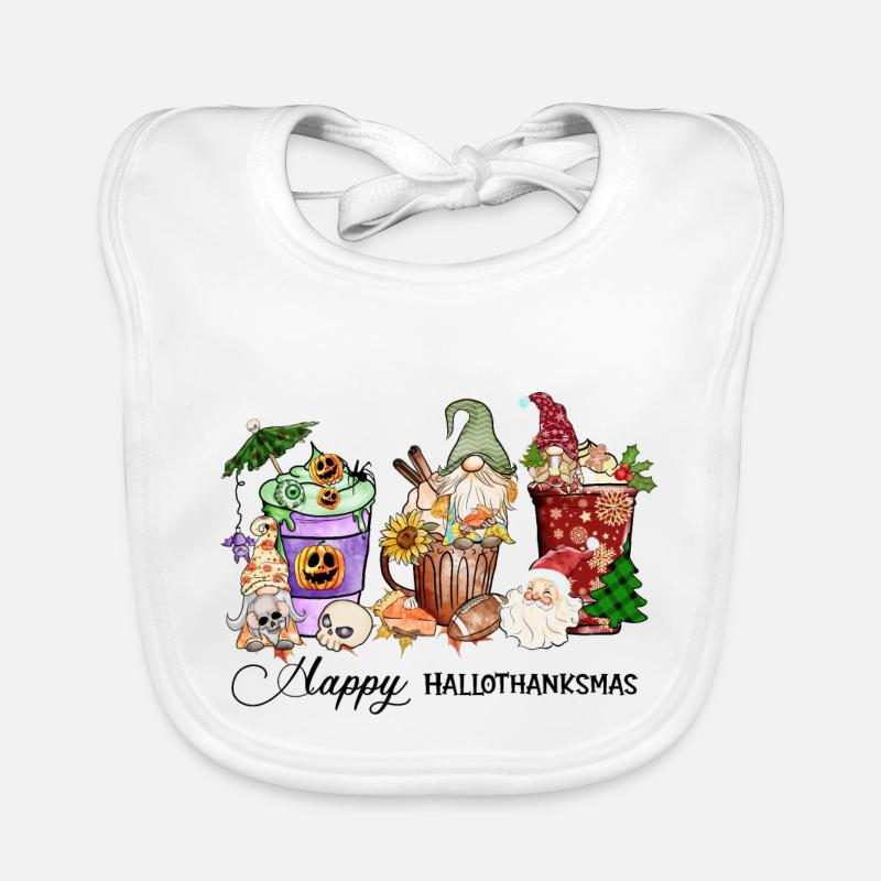 Frohe Hallothanksmas Baby Bio-Lätzchen