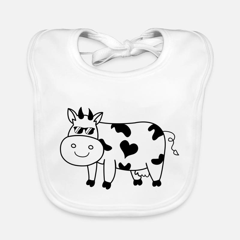 Vache fraîche Bavoir bio Bébé