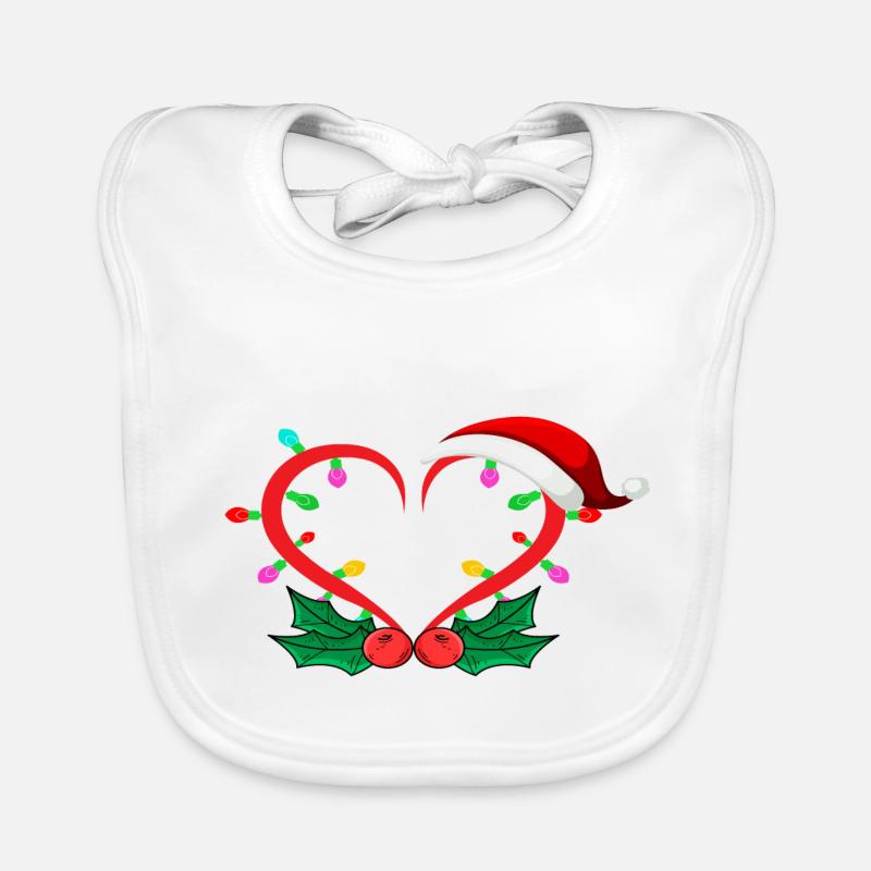 Santa Heart Baby Bio-Lätzchen