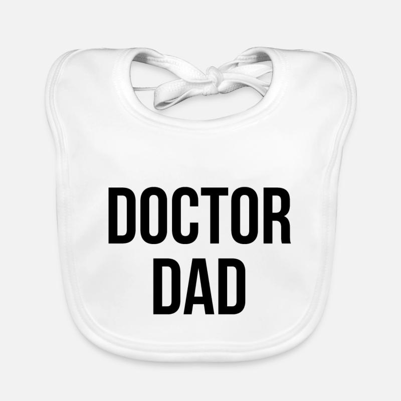 FIERTÉ DU DOCTEUR PAPA Bavoir bio Bébé