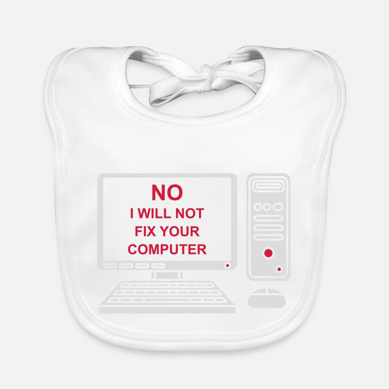 not fix your computer Baby Bio-Lätzchen