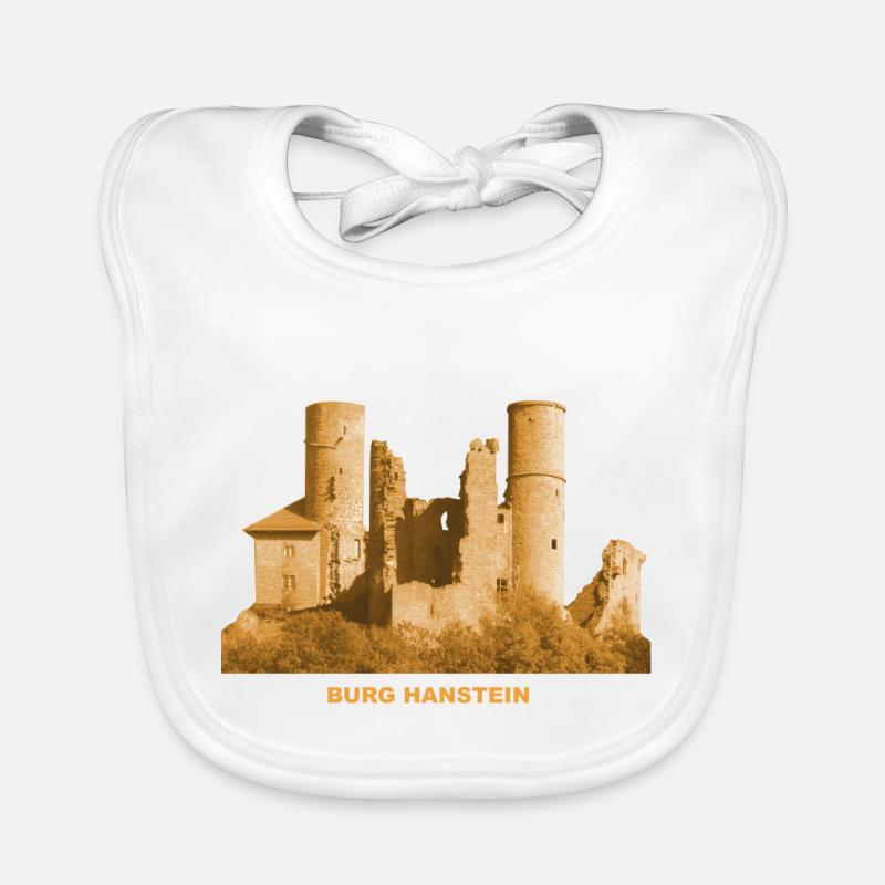 Hanstein Castle Ruin Eichsfeld Bornhagen Thuringia Organic Baby Bibs