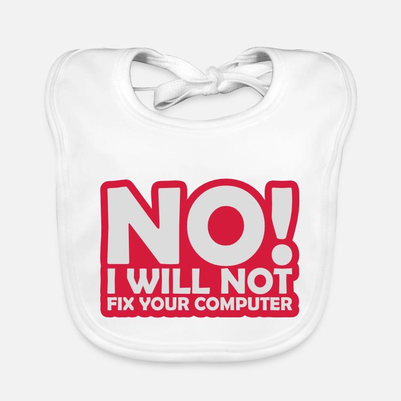not fix your computer Organic Baby Bibs