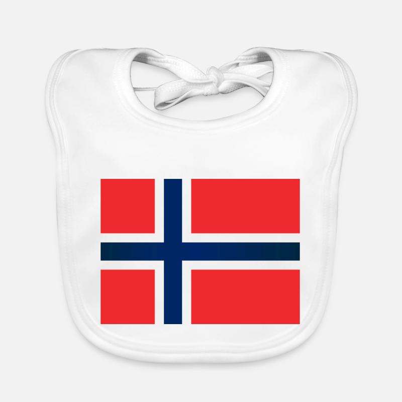 Flagge Norwegens Baby Bio-Lätzchen