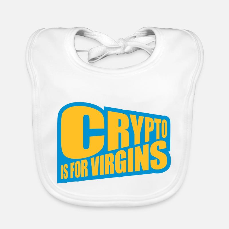 Crypto est pour les vierges Bavoir bio Bébé