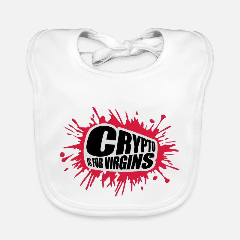 crypto is for virgins Baby Bio-Lätzchen