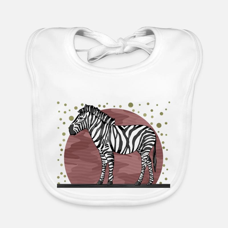 Zèbre Bavoir bio Bébé