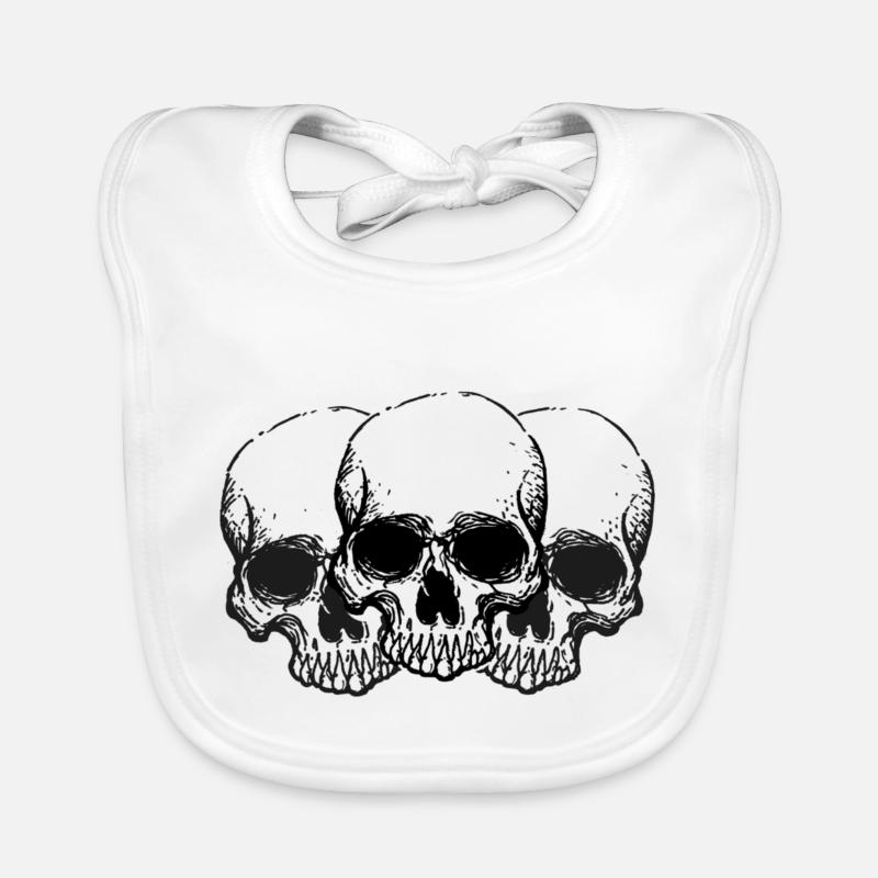 Schädel Baby Bio-Lätzchen