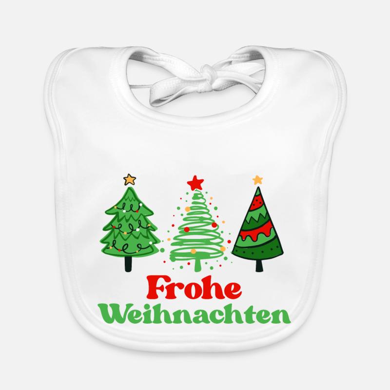 Frohe Weihnachten Baby Bio-Lätzchen