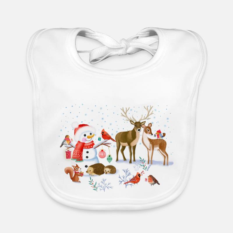 Conte de fées de Noël-hiver Bavoir bio Bébé