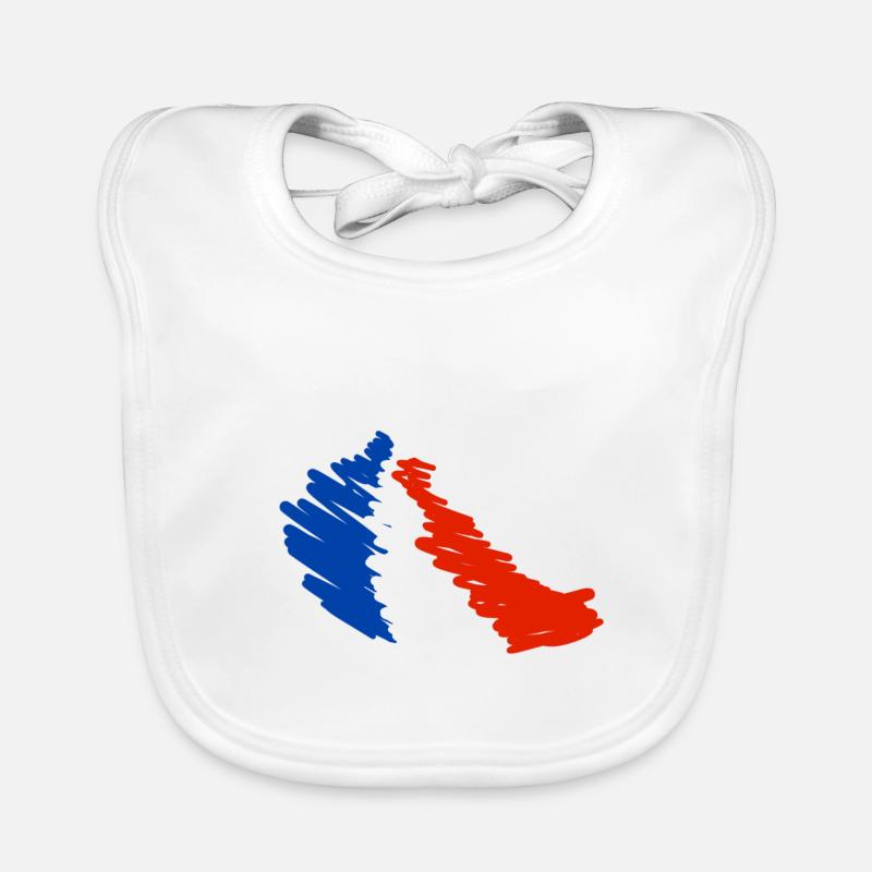 Français voies ferrées Bavoir bio Bébé