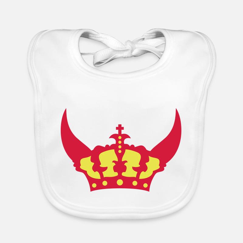 Horns Crown Religion Devil Organic Baby Bibs