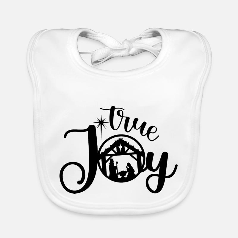 True Joy en noir Bavoir bio Bébé