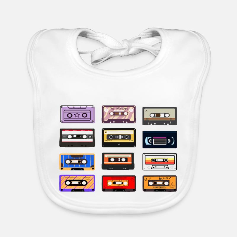 Classic cassette übersicht - Baby Bio-Lätzchen - Weiß