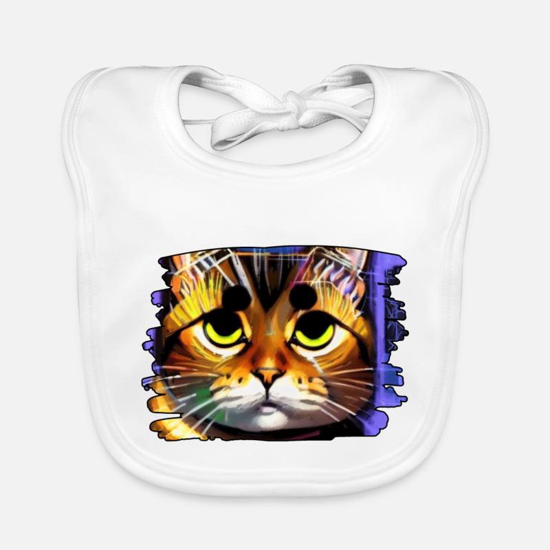 Coole katze 6 Baby Bio-Lätzchen