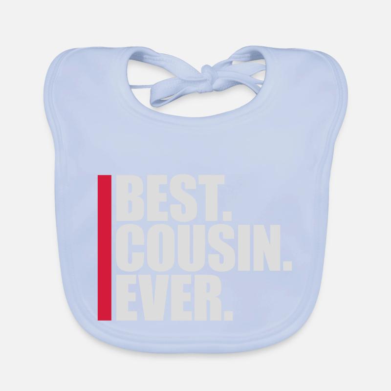 Citation du meilleur cousin de tous les temps Bavoir bio Bébé