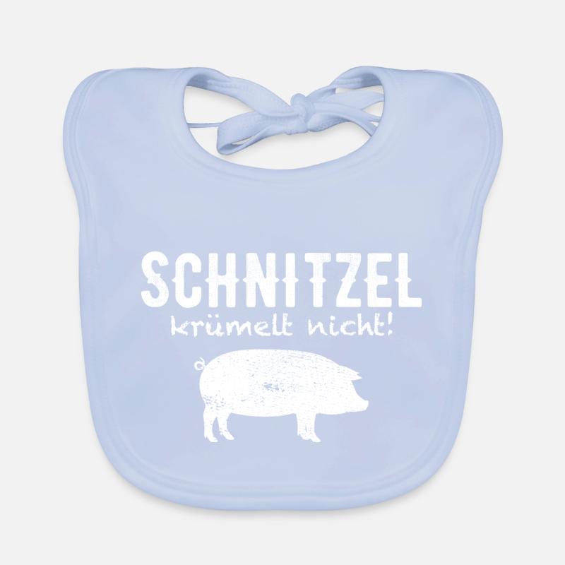 anti vegan Fleisch Grill Geschenk Baby Bio-Lätzchen