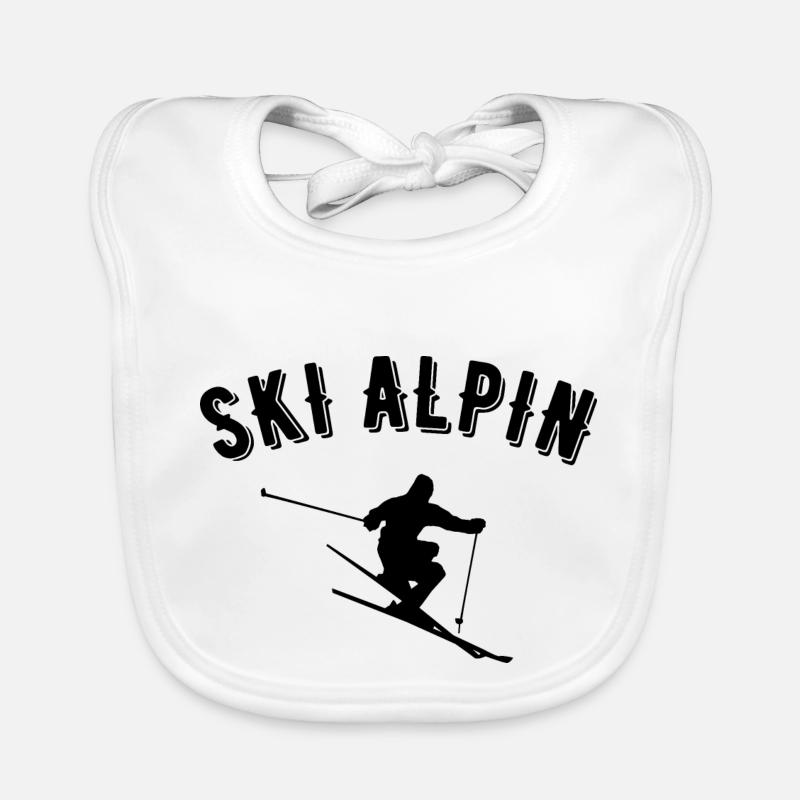 ski alpin Bavoir bio Bébé