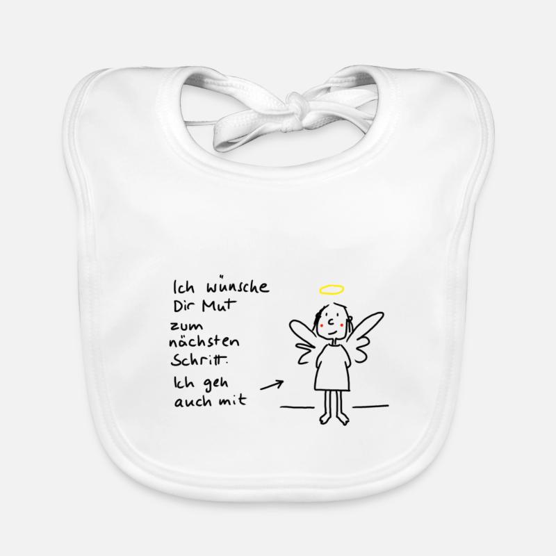 Mut zum nächsten Schritt Baby Bio-Lätzchen