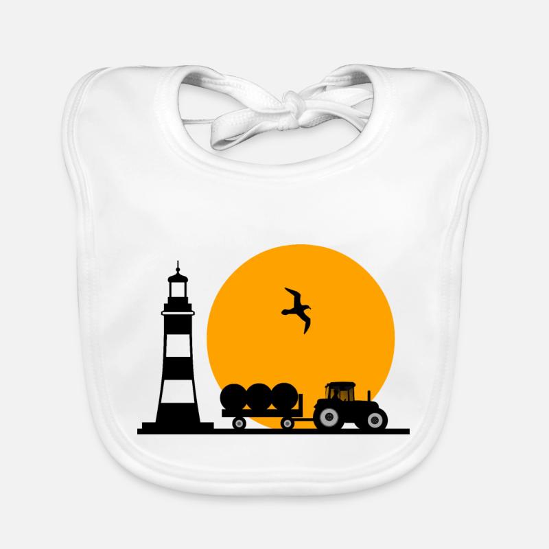 Tractor Organic Baby Bibs