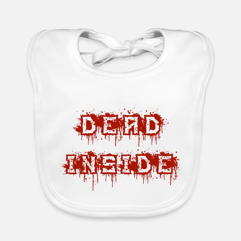 dead inside red Baby Bio-Lätzchen