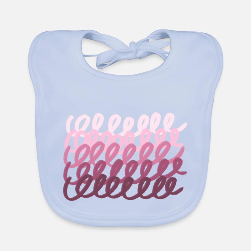 Pink Organic Baby Bibs