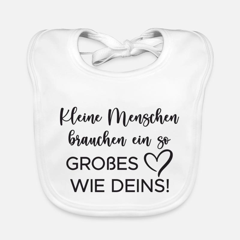 Lehrer Herz - Baby Bio-Lätzchen - Weiß