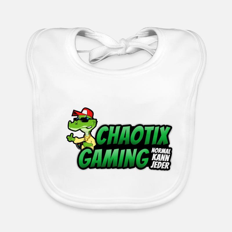 ChaotiX Logo Kroko Baby Bio-Lätzchen
