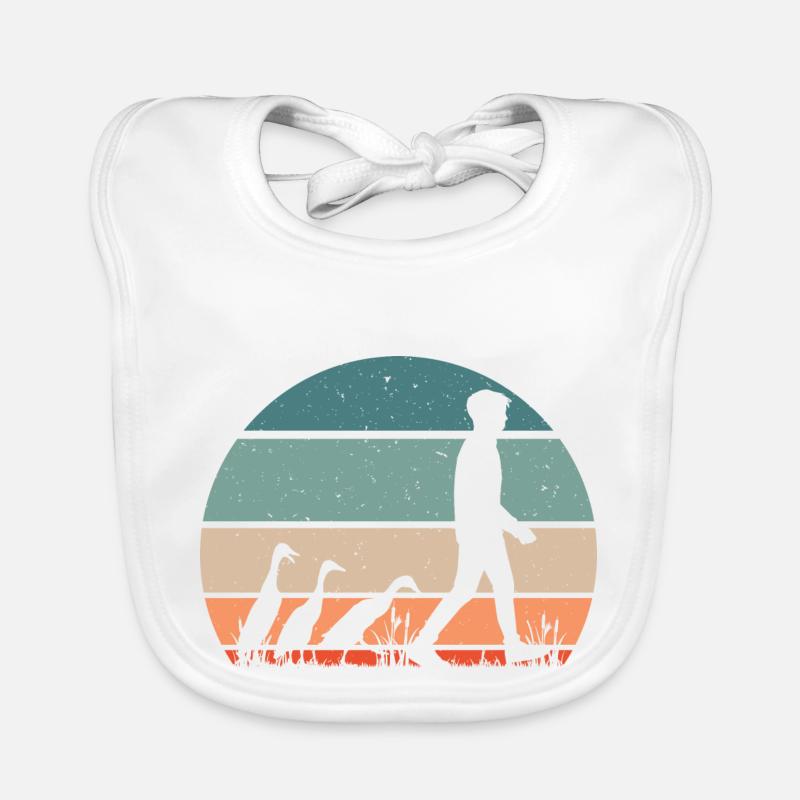 Running Ducks Indian Running Duck Memes Organic Baby Bibs