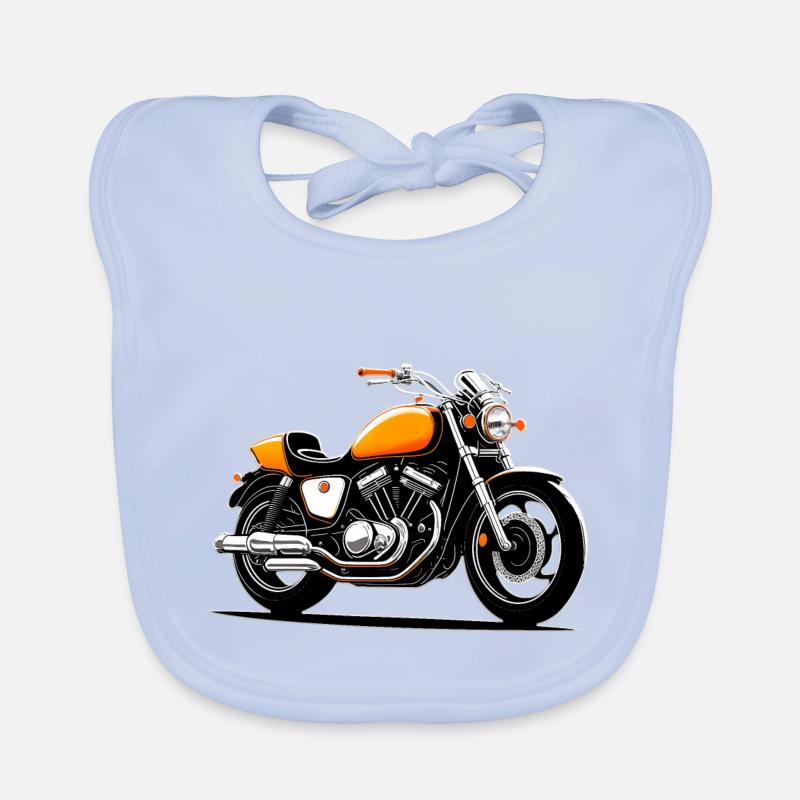 Conception de motos Bavoir bio Bébé