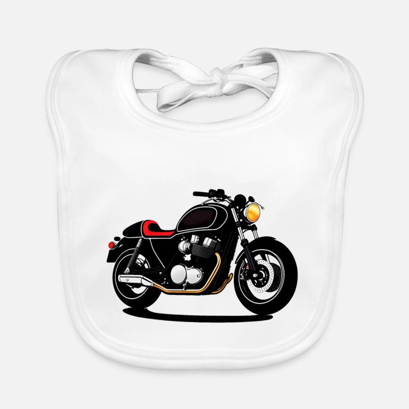 Motorcycle Design Organic Baby Bibs