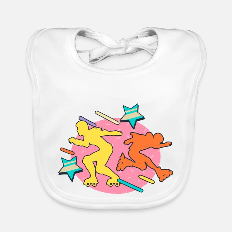 80s rollerblader Baby Bio-Lätzchen