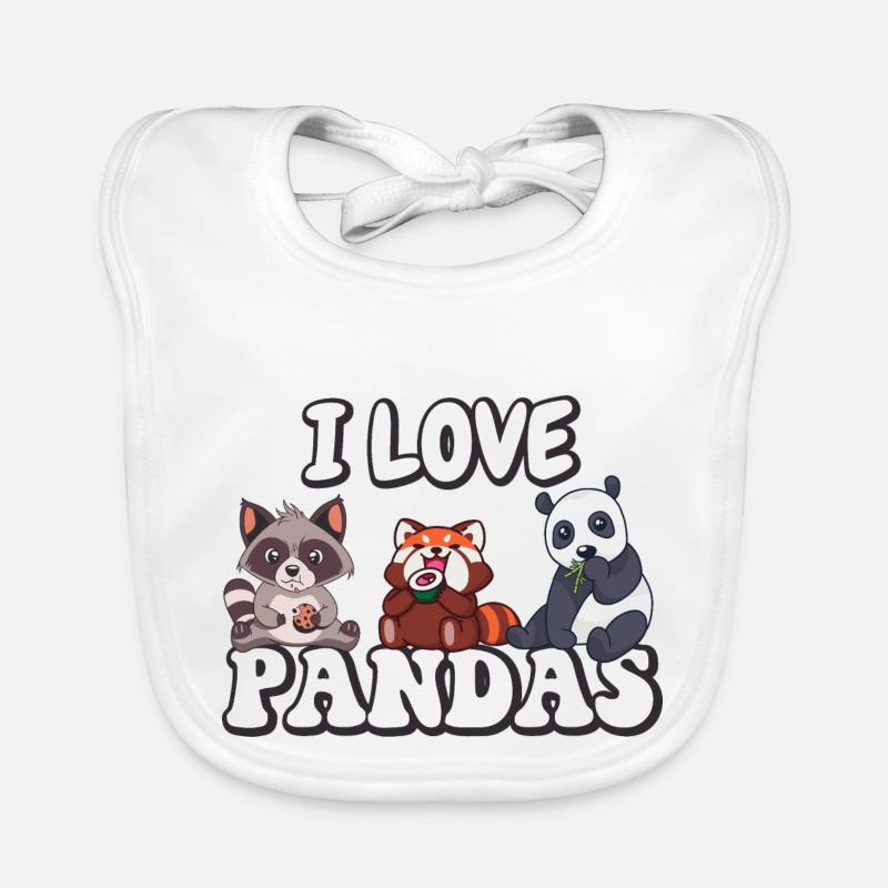 J’adore les pandas Bavoir bio Bébé