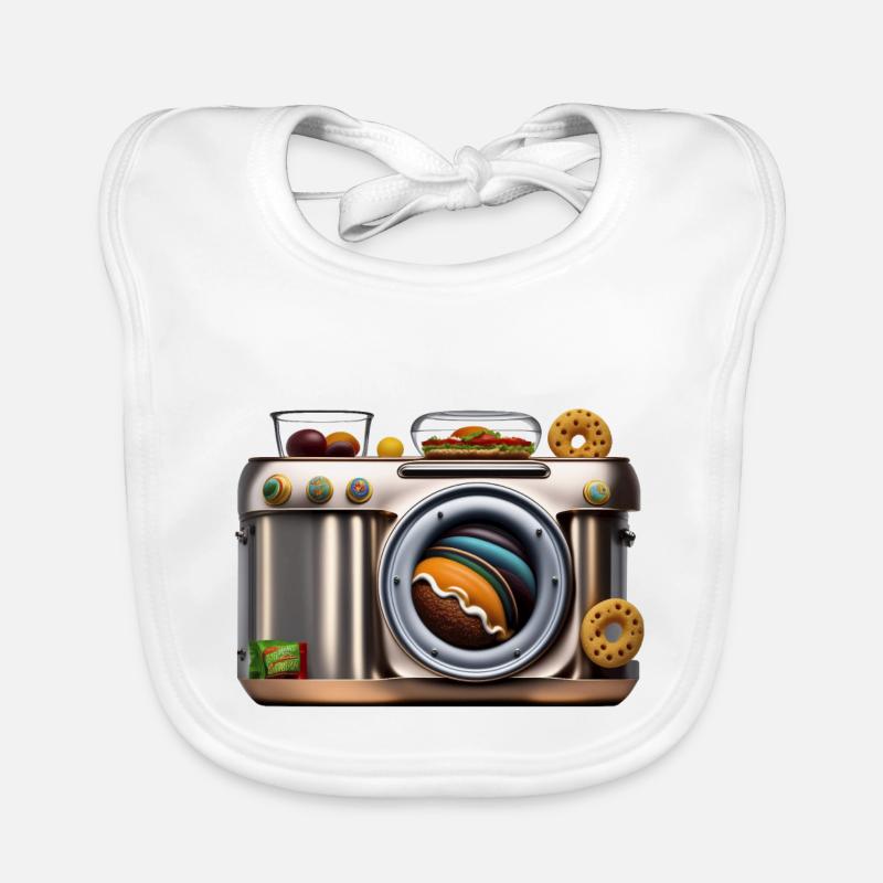 Camera Organic Baby Bibs