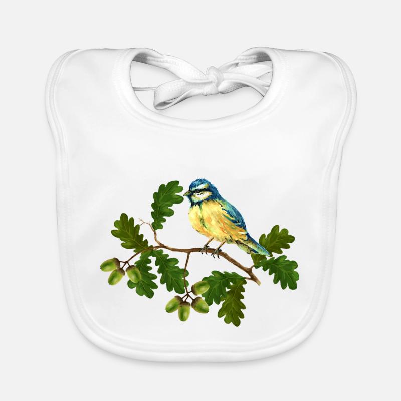 Bunter Vogel Baby Bio-Lätzchen