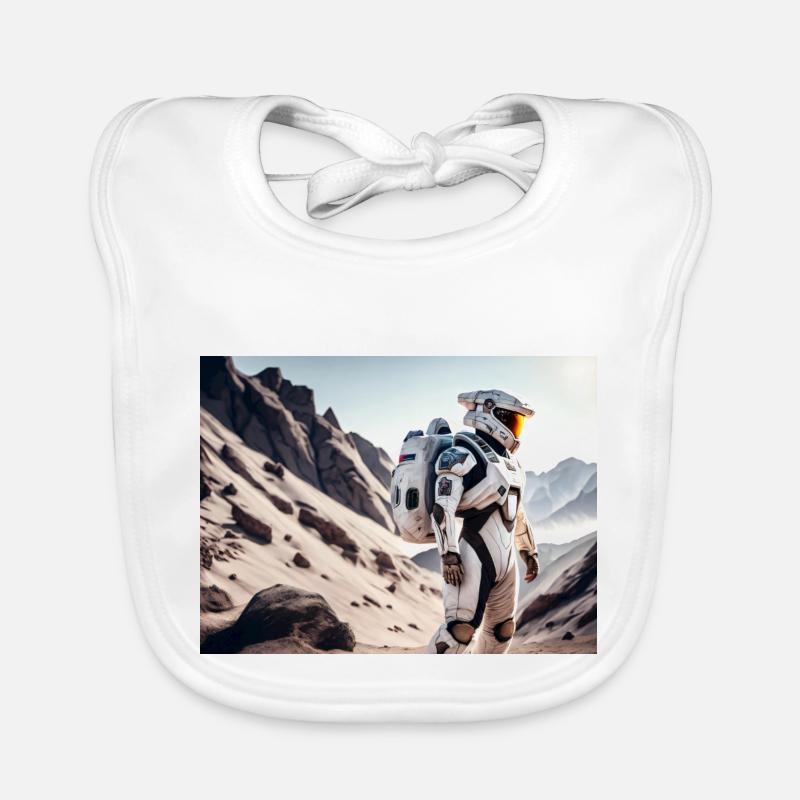 Sci-Fi Astronaut Organic Baby Bibs