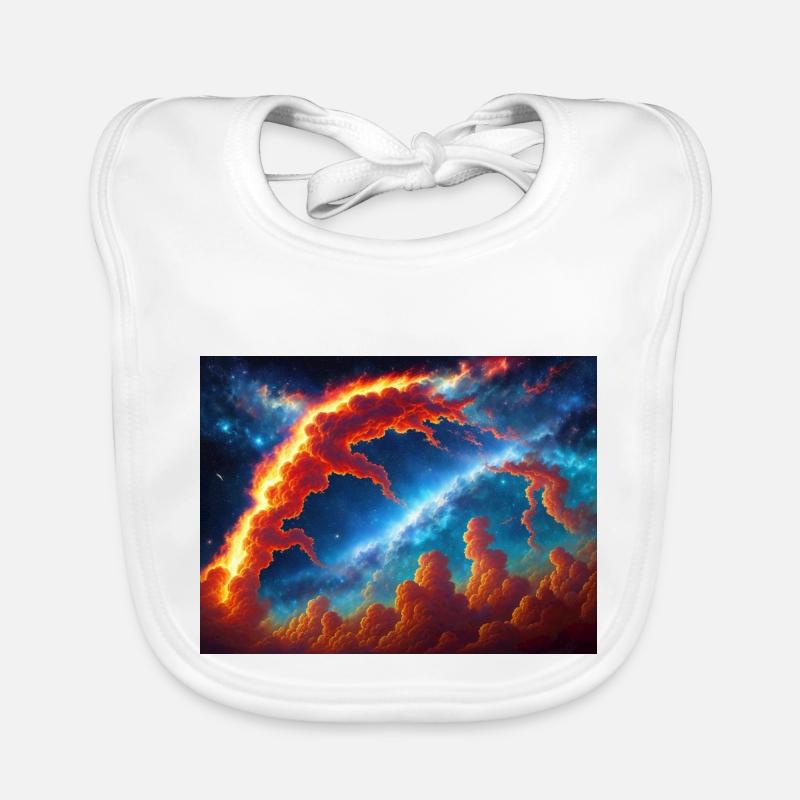 Bleu Ciel Rouge Bavoir bio Bébé