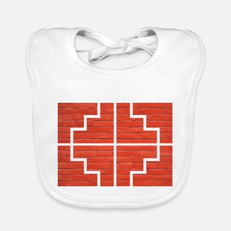 Geometrisk væg Hagesmække af økologisk bomuld