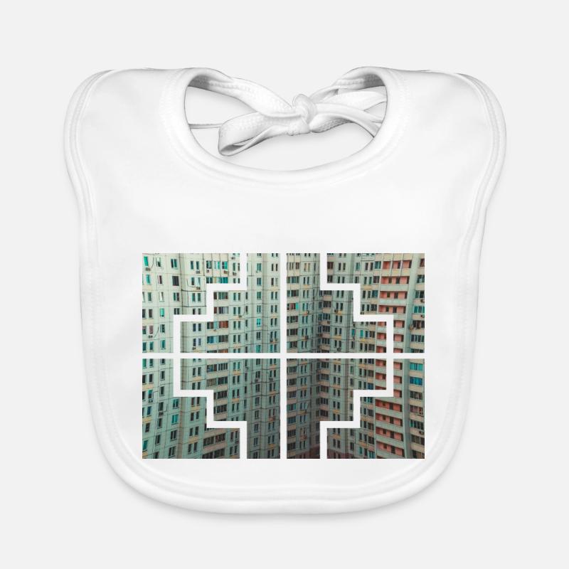 Geometric Collors Organic Baby Bibs