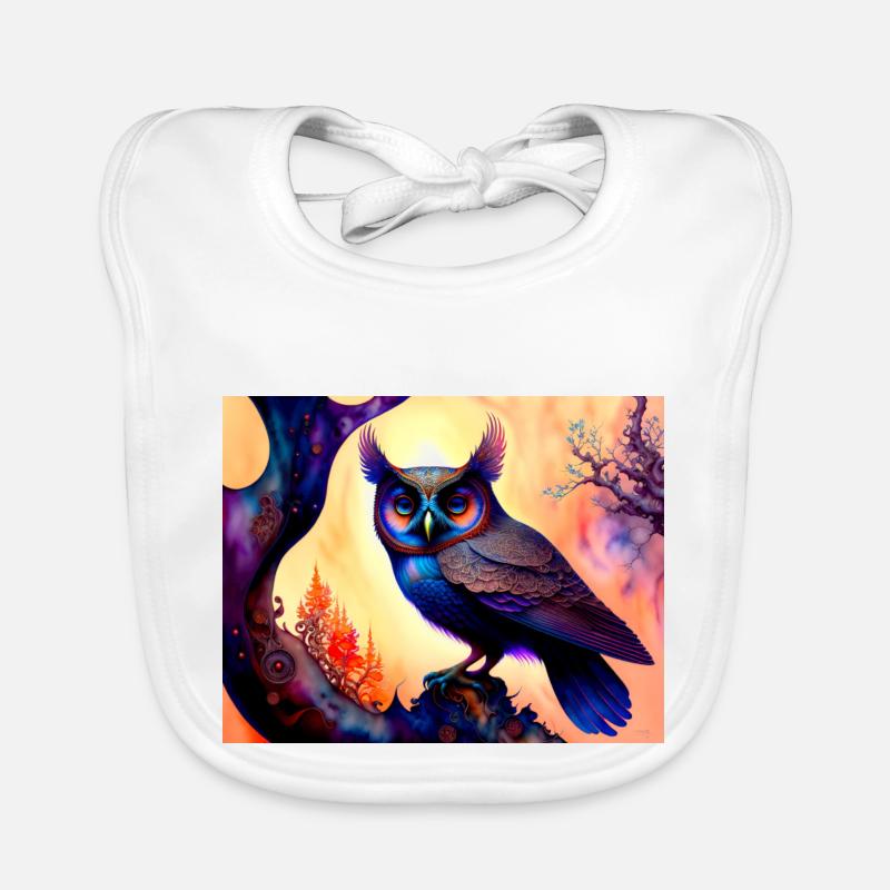 Eule Baby Bio-Lätzchen