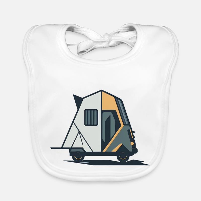 Geometrischer Wohnmobil Baby Bio-Lätzchen