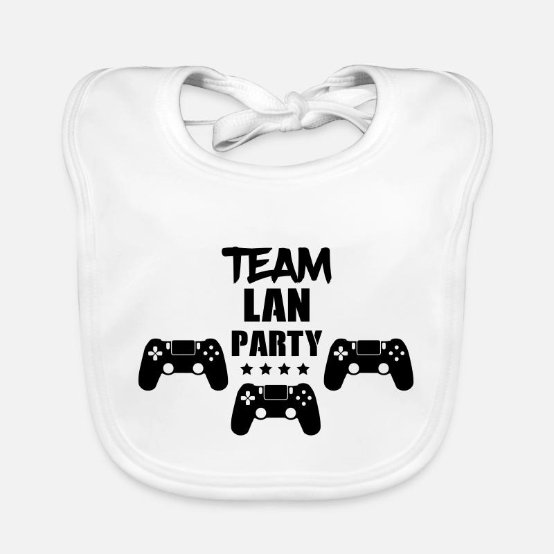 LAN Party Team Organic Baby Bibs