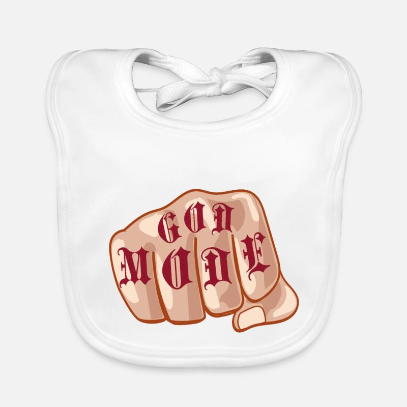 God Mode Fist Organic Baby Bibs