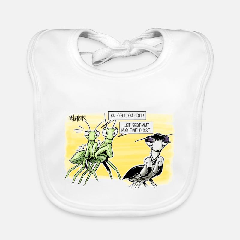 Gottesanbeterin Baby Bio-Lätzchen