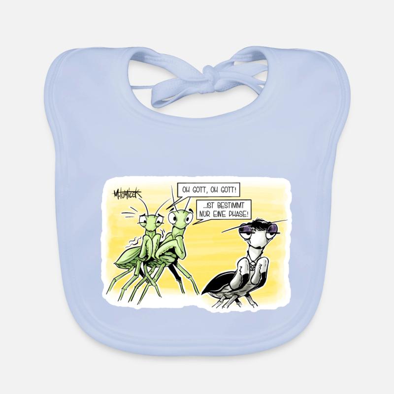 Gottesanbeterin Baby Bio-Lätzchen