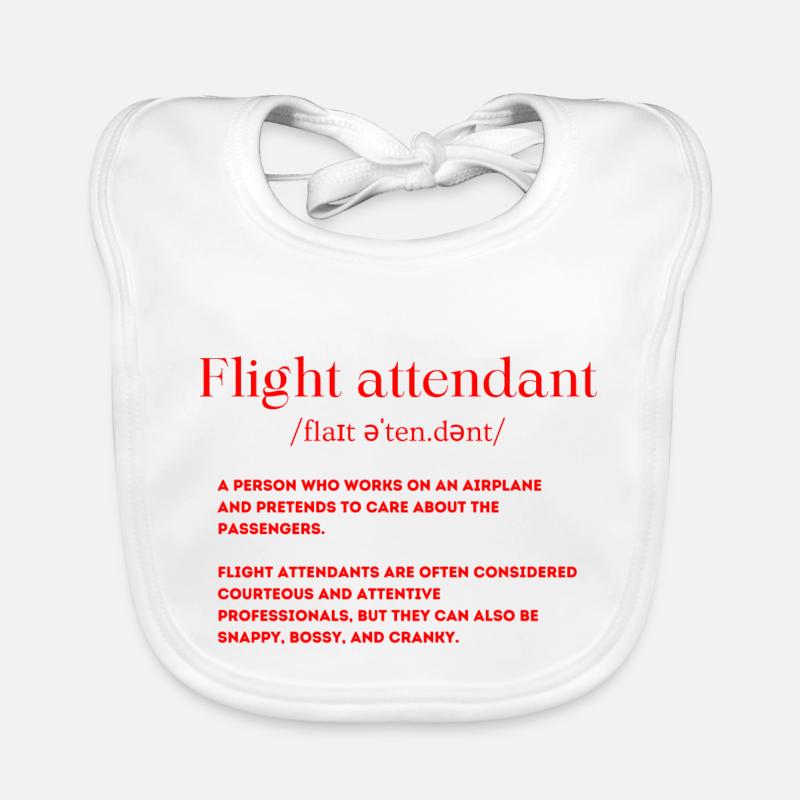 Flight Attendant Definition Organic Baby Bibs