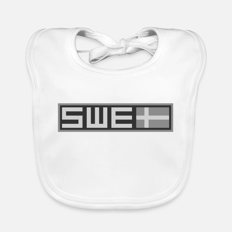 Drapeau tactique de la Suède Bavoir bio Bébé