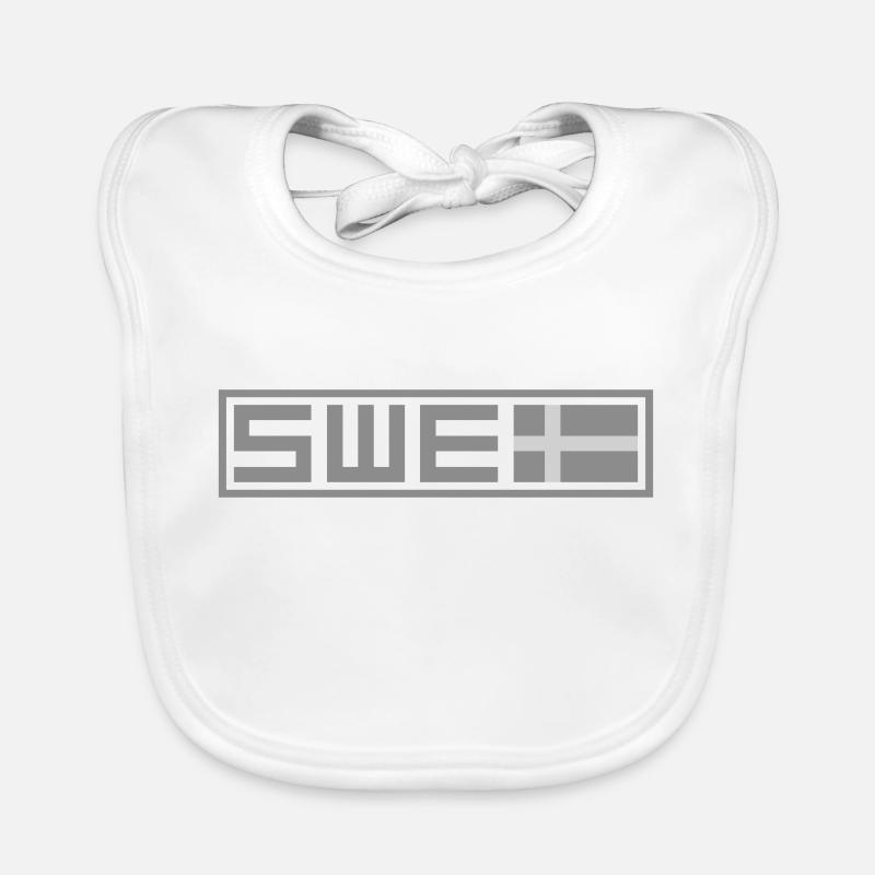 Drapeau tactique de la Suède Bavoir bio Bébé