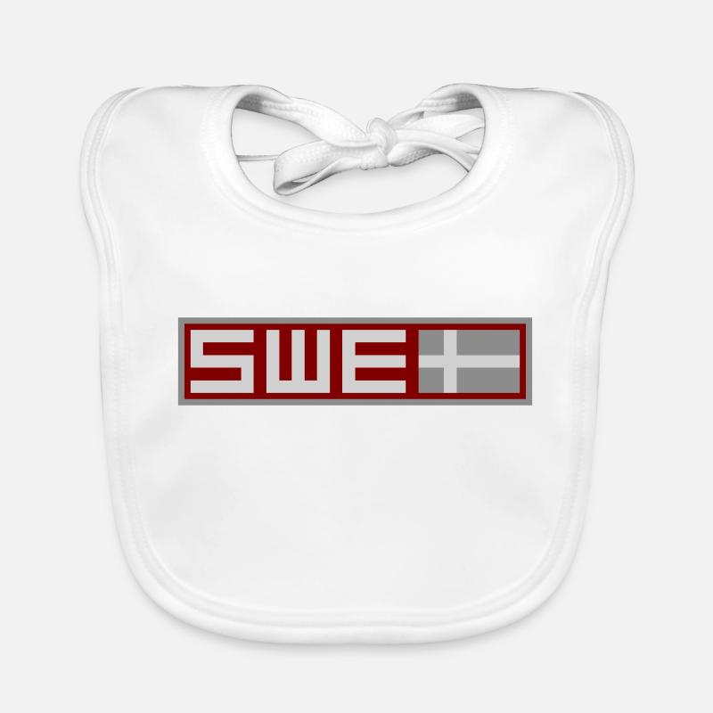 Drapeau tactique de la Suède Bavoir bio Bébé